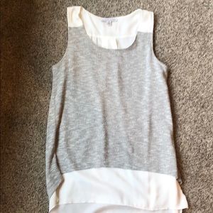 Tribal jeans sweater material blouse XS